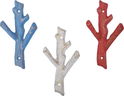 Vista 11 de Stephanie Imports Ganchos decorativos de resina para abrigos de pared de alce, gorila y carnero (juego de 3)