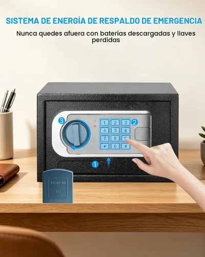 Vista 7 de [Mejorada] Cajas fuertes pequeñas para dormitorio en casa, mini caja fuerte