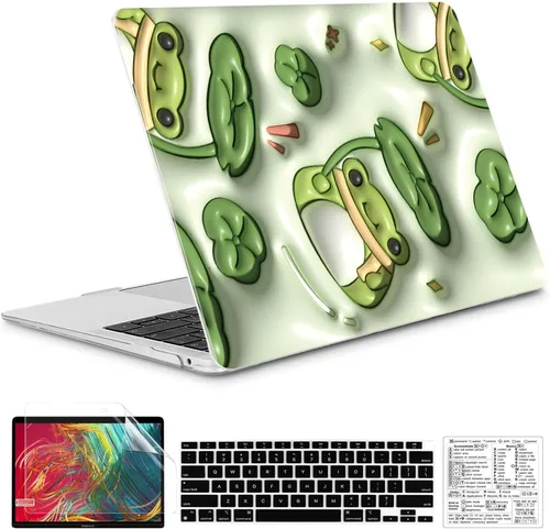 Vista 36 de Funda compatible con MacBook Air de 13 pulgadas 2022, 2021-2018 A2337 M1 A1932 A2179, carcasa de plástico duro duradero, cubierta de teclado