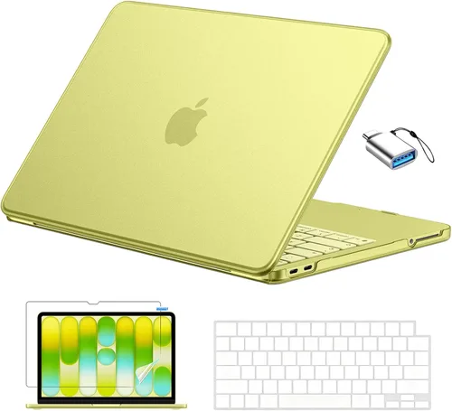 Vista 21 de EooCoo Funda para MacBook Neo de 13 pulgadas modelo A3404 2026 con chip A18 Rubor de cristal