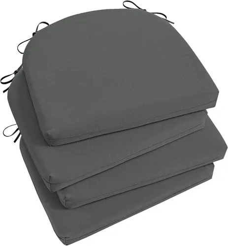 Vista 74 de Basic Beyond Juego de 4 cojines para sillas de exterior, cojines de exterior para muebles de patio, cojines resistentes al agua para sillas de patio