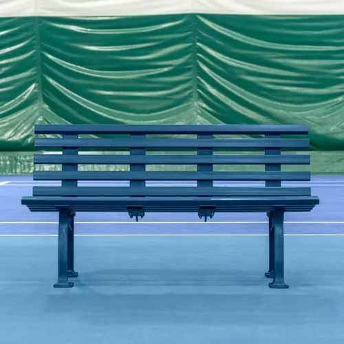 Vista 15 de Vermont Banco de cancha de tenis - 3 y 4 plazas Estándar o sin respaldo (estándar, negro, 3 plazas)