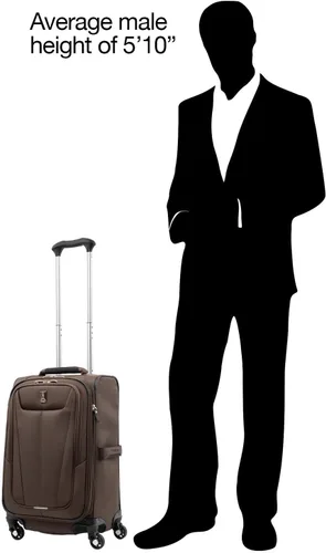 Vista 7 de Travelpro Maxlite - Maleta con ruedas giratorias extensible 5 lados suaves Mocha 4011761
