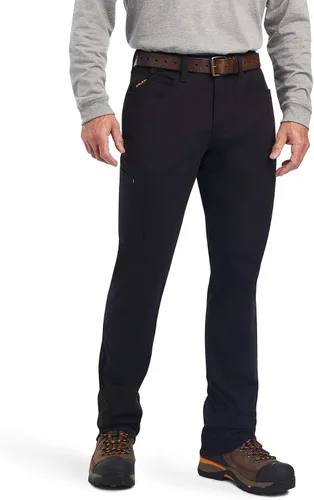 Vista 10 de ARIAT Pantalón Rebar M4 Durastretch de ajuste relajado para hombre, hecho para ser resistente y apilable de pierna recta caqui Field