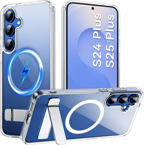 Vista 46 de Funda OWKEY Samsung Galaxy A13 5G, Funda Magnética para Teléfono con Soporte y Protector de Pantalla, Funda Protectora Antihuellas y a Prueba de A13