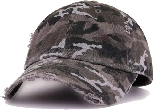 Vista 3 de The Rock Bull - Gorra de béisbol vintage bordada de algodón ajustable envejecida