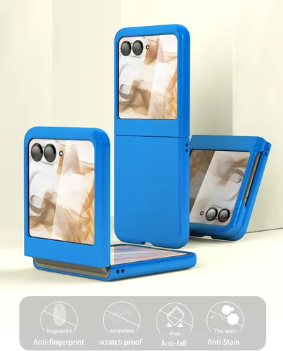 Vista 9 de Foluu Funda delgada para Motorola Razr 2024/2025 [No compatible con Razr Plus 2024], con protector de pantalla frontal integrado, policarbonato mate