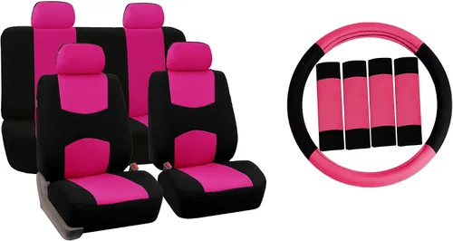Vista 18 de Fundas para asiento FH GROUP FH-FB050102 planas, para la mayoría de los autos, camiones, furgonetas o camionetas, Beige-FH2033
