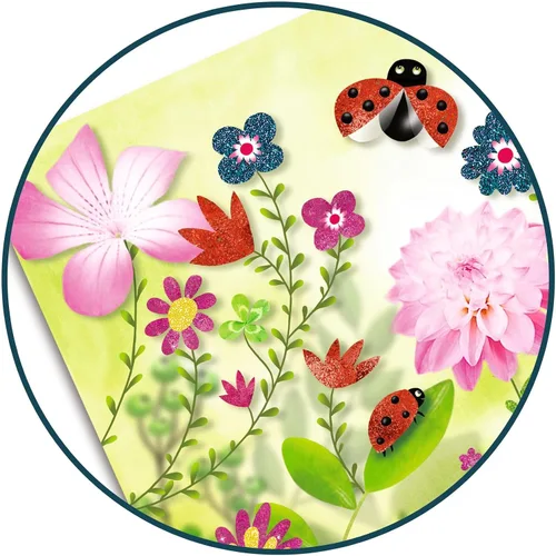 Vista 6 de DJECO Kit de manualidades con purpurina de mariposas
