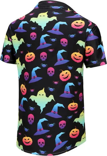 Vista 207 de KYKU - Camisa hawaiana funky para hombre, ropa tropical para vacaciones en Palm Beach