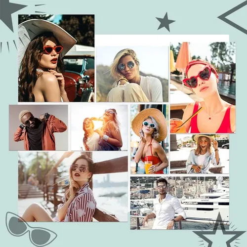 Vista 2 de Emblem Eyewear - Womens Mens Unisex Polarized Square Sunglasses Retro Sun Glasses 100% UV Blocking