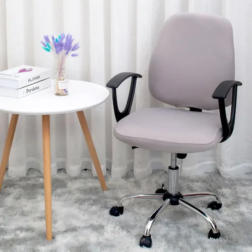 Vista 36 de Jinzio Funda para silla de oficina de computadora, tela protectora dividida y elástica, de poliéster, universal, para escritorio, para silla
