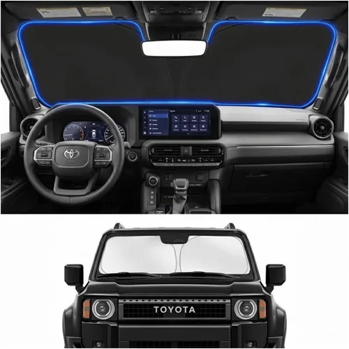 Vista 13 de Parasol para parabrisas para BMW X1 E84 2016-2024 2025, accesorios – Cubierta de parasol para parabrisas de ventana delantera, ajuste personalizado