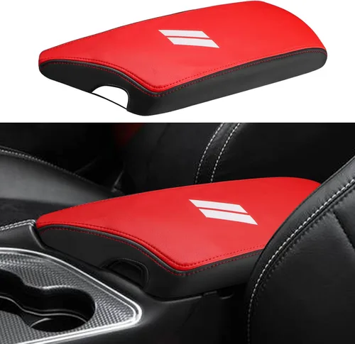 Vista 7 de INTGET Funda de Reposabrazos de Consola Central de Coche para Accesorios Dodge Challenger 2023 2022 2021 2020 2019 2018 2017 2016 2015 Funda