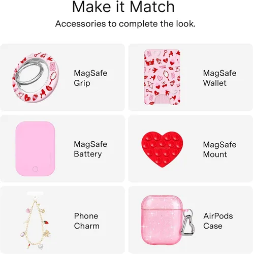 Vista 334 de VELVET CAVIAR Funda para iPhone 15, compatible con MagSafe, probada contra caídas de 10 pies, fundas protectoras de diseño, leopardo color rosa