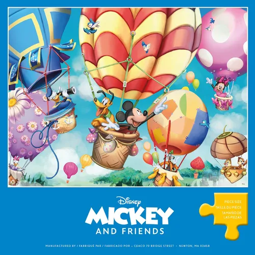 Vista 6 de Ceaco - Disney - Globo aerostático de Mickey - Rompecabezas de 300 piezas extragrandes