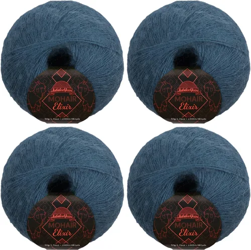 Vista 39 de JubileeYarn Mohair Elixir Yarn - 50g/Skein Baby Wool Blend - Cosmopolitan - 1 Skein
