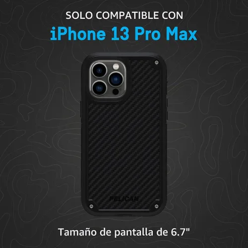 Vista 5 de Pelican Shield Series - Funda para iPhone 13 Pro Max/iPhone 12 Pro Max [Protección contra Caídas de Grado Militar de 21ft]
