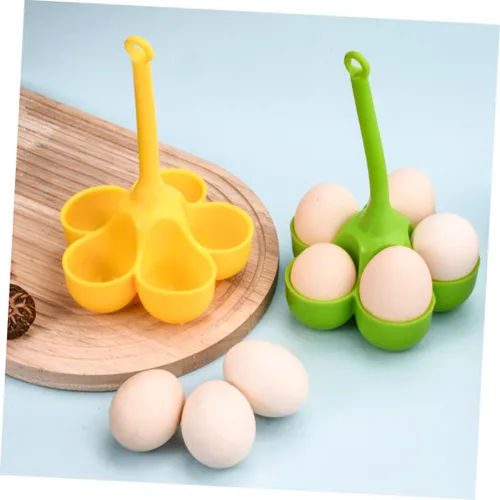 Vista 7 de Bandeja de huevo de silicona, soporte para huevos escalfados, tazas para escalfar huevos, utensilios de cocina de huevos, tazas para escalfar huevos