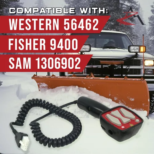 Vista 4 de El interruptor de control manual Snow Plow reemplaza al oeste #56462