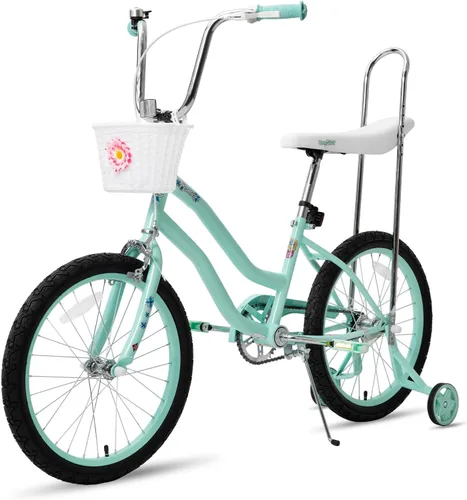 Vista 7 de JOYSTAR Manteca 20 Inch Kids Bike with Training Wheels, Banana Seat Bike for Girls Ages 6 and Up, Kids' Bicycle, Adjustable Seat & Handlebars