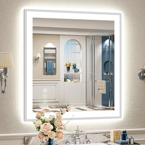 Vista 113 de 24x32 LED Bathroom Mirror, Backlit & Front Lit Lighted Mirror Retroiluminado+luz frontal