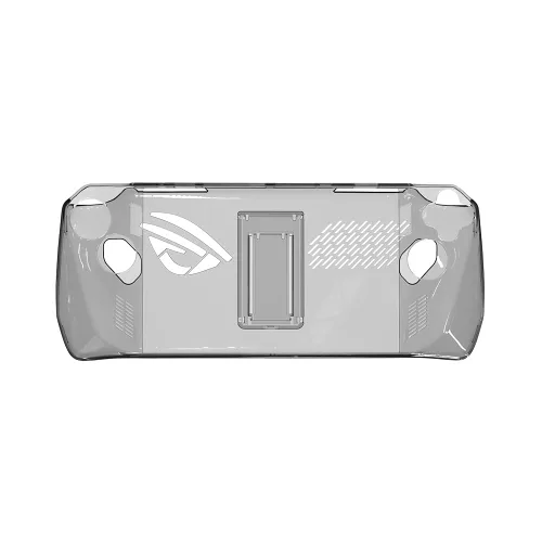 Vista 2 de Funda protectora transparente para consola de juegos ROG Ally a prueba de golpes, funda protectora suave con soporte, a prueba de sudor