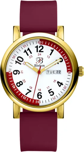 Vista 15 de Blekon Pulsometer Nurse Watch with Secondhand – Scrub Matching Band Colors for Medical Professionals – Super Easy to Read Dial w/Day and Date