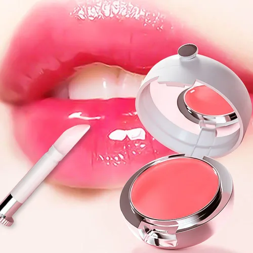Vista 2 de Máscara de labios para dormir con membrana nocturna, Kiss Pony Cherry Jelly Sleeping Lip Film, bálsamo labial hidratante reparador (1 unidad)