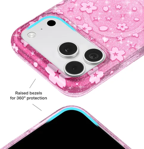 Vista 1169 de VELVET CAVIAR Funda para iPhone 15, compatible con MagSafe, probada contra caídas de 10 pies, fundas protectoras de diseño, leopardo color rosa
