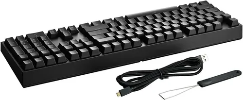 Vista 9 de Cooler Master MasterKeys Pro L - Teclado mecánico LED blanco para juegos, color rojo cereza MX, tamaño completo (grande)