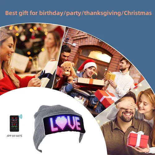 Vista 6 de Gifts for Men, DIY Beanie Hats with Characters and Patterns, Unique Birthday for Women, Dads, and Husbands