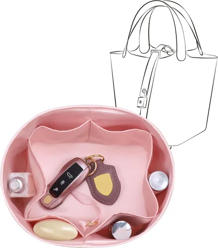Vista 29 de Se adapta a Picotin 18 bolsas, inserto organizador de bolso de seda de alta calidad, suave al tacto y ligero, organizador de lujo con caja de regalo
