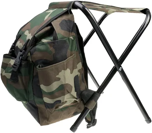 Vista 8 de Jili Online - Mochila de pesca para caza con taburete