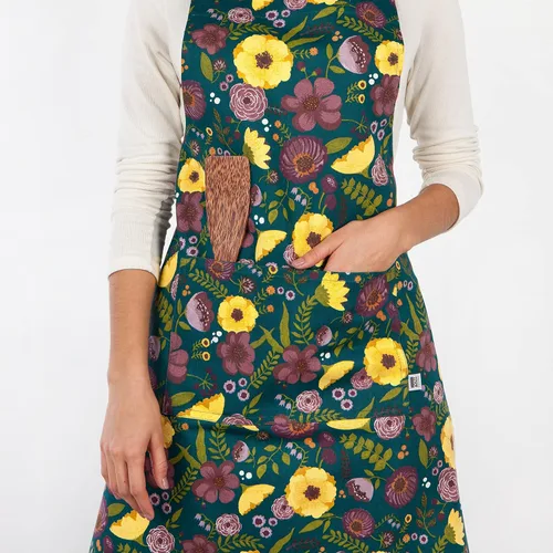 Vista 2 de Now Designs Adeline - Delantal de cocina para chef, 28 x 32 pulgadas