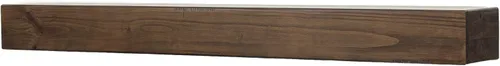 Vista 15 de MANTELSDIRECT Dakota - Estante de chimenea de 48 pulgadas, estante de madera de pino construido en caja con 9 pulgadas de profundidad, estante
