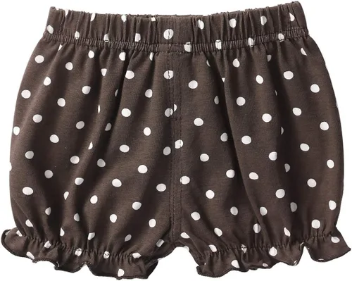 Vista 2 de JEATHA Pantalones cortos de botín de ajuste holgado para bebés y niñas, cintura elástica, cubierta de pañal, transpirable, para verano