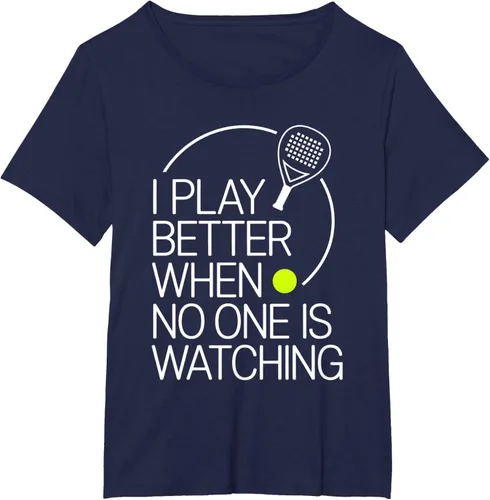 Vista 17 de Camiseta de tenis de pádel I Play Better When No One is Watching