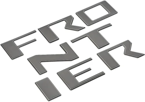 Vista 6 de EyeCatcher Insertos de letras para portón trasero compatibles con accesorios Frontier 2022-2026 (carbón y blanco)