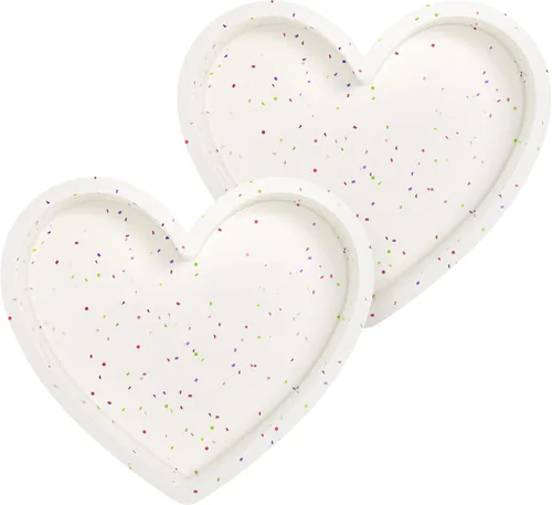 Vista 23 de Moldes de silicona pequeños en forma de corazón de 2 pulgadas para chocolate, caramelo, pastel, jabón (Juego de 2, crema)