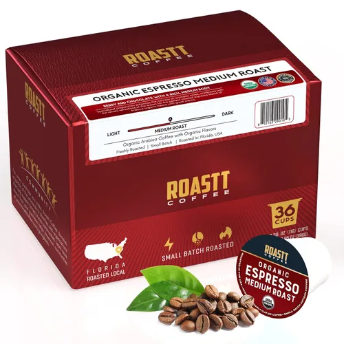 Vista 11 de Cápsulas de café de coco orgánico para cafeteras compatibles con Keurig K Cup, cápsulas de café de coco orgánico con cafeína de tostado medio