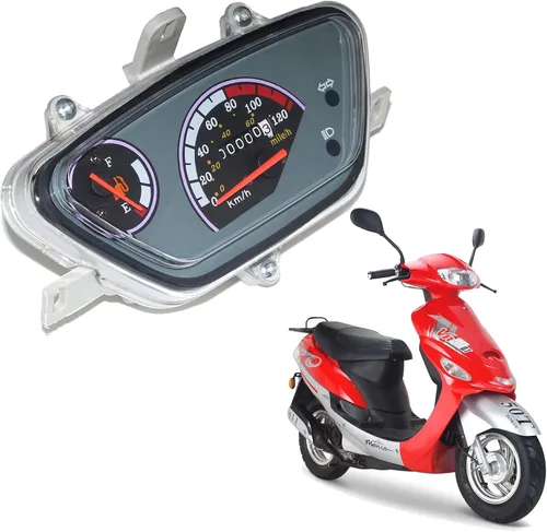 Vista 3 de Minho Medidor de gas para motocicleta, velocímetro, tacómetro para scooter chino GY6, TaoTao Pony ATM50, Roketa MC-08 Boom, Baja Suncity, KM/H
