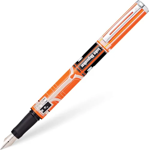 Vista 21 de Pluma estilográfica Sheaffer Pop con borde cromado y punta media, en caja de regalo, Clásico - Lila