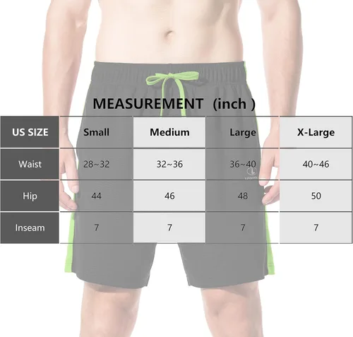 Vista 6 de LINSONMAN Mens Athletic Shorts for Running Training and Gym Workouts - Quick-Drying and Lightweight Sports Shorts