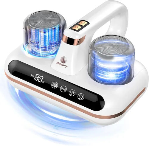 Vista 8 de Amzany Aspirador de colchón – Aspirador de cama inalámbrico 5 en 1, alimentado por tecnología ultrasónica, succión fuerte de 16 Kpa, bajo ruido