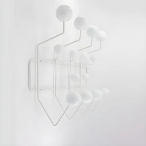 Vista 20 de Industrial Hooks Punch-Free Metal Wall-Mounted Coat Rack with Wood Ball Decoration Iron Coat Rack with Solid Wood Ball Wall Coat Hook Metal Simple