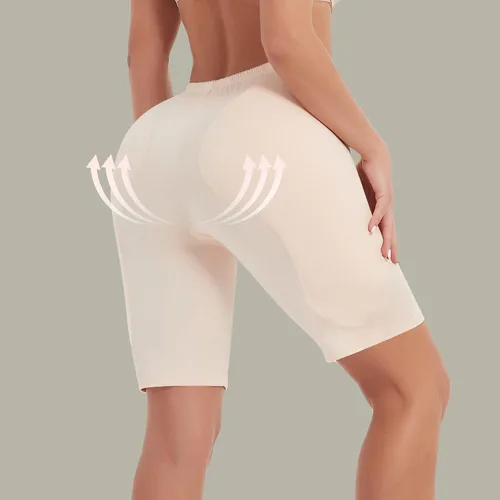 Vista 4 de Bragas acolchadas para realzar la cadera pantalones cortos BBL almohadillas para los glúteos ropa interior para mujer