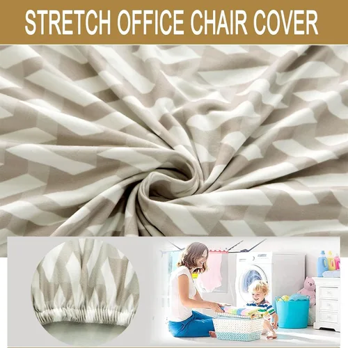 Vista 3 de HAOYONG - Funda de silla sin brazos de acento, funda elástica para silla deslizante con estampado, fundas protectoras para muebles, fundas