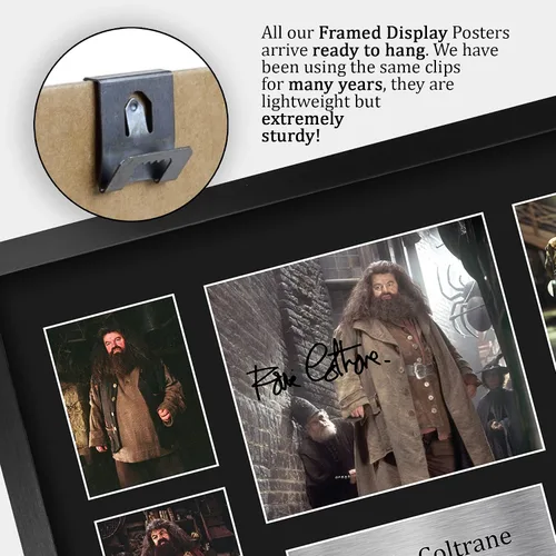 Vista 5 de HWC Trading Robbie Coltrane Harry Potter Rubeus Hagrid 16 x 12 pulgadas (A3) Impreso Regalos Firmados con Autógrafo para fanáticos de recuerdos