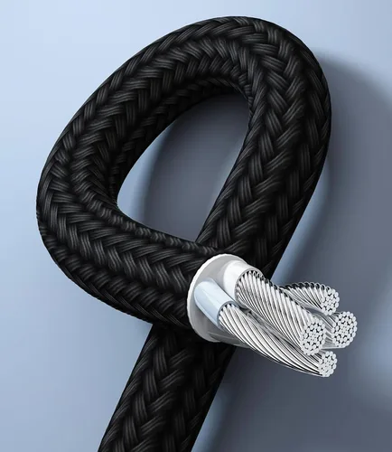 Vista 5 de Cable USB C múltiple de 4 pies, carga múltiple tipo C 2 en 1, carga USB C de doble divisor 3A, cable de nailon, USB A a puerto USB C doble